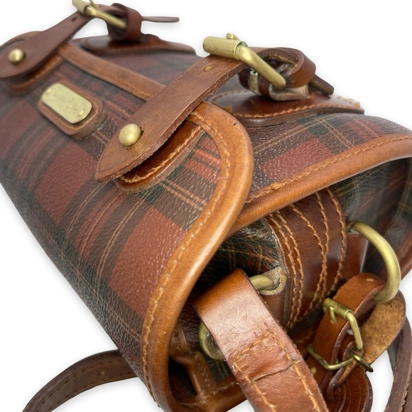 *RARE* Polo Ralph Lauren Red Tartan Mini Crossbody Messenger Bag! - Picture 6 of 17